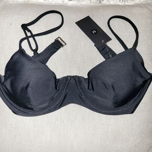 Pinkcolada black bikini top